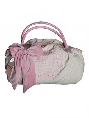 Juicy Couture Juicy Tale Bowler Tote Powder Blush Pink Quilted NWT